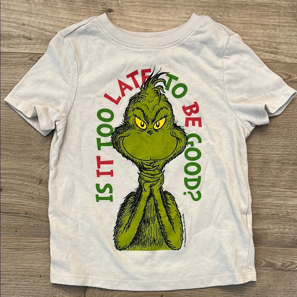 Dr. Seuss White and Green Short Sleeve Tee